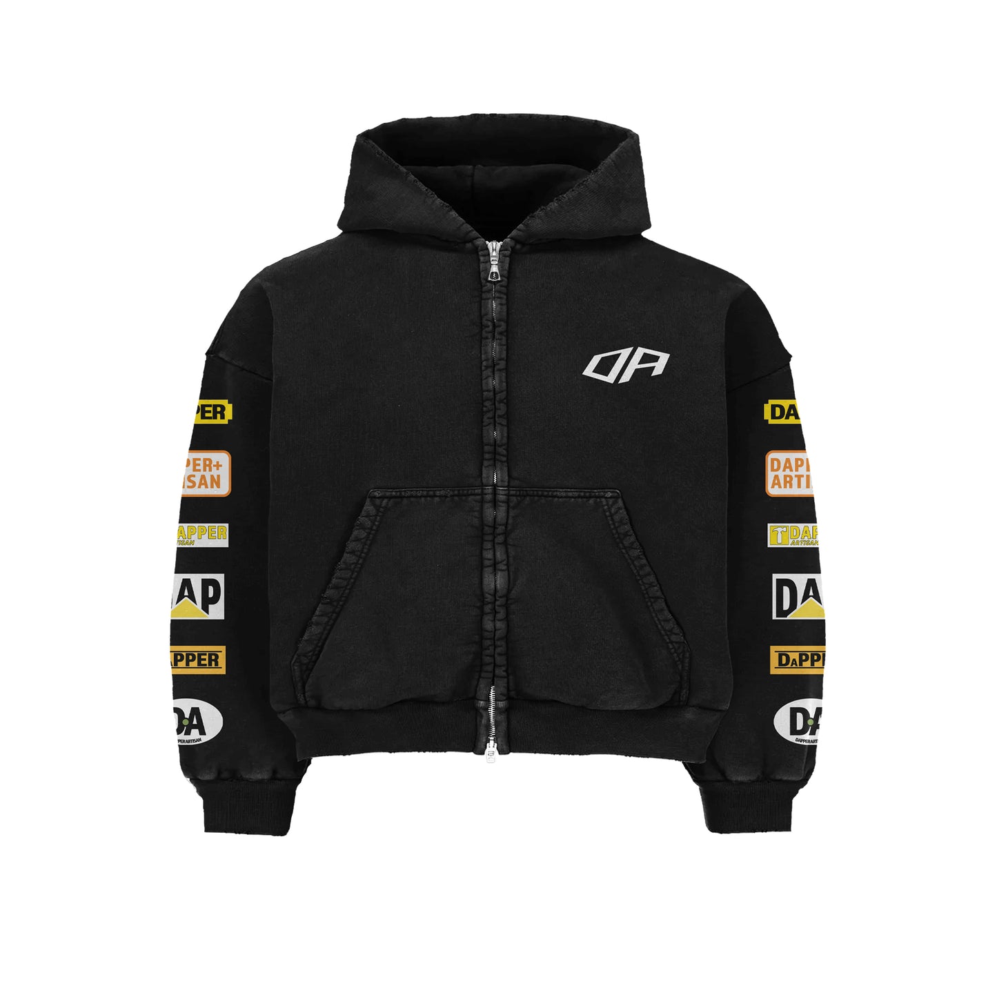 Black ˈdapər ˈärdəzn Cropped Hoodie