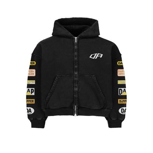 Black ˈdapər ˈärdəzn Cropped Hoodie